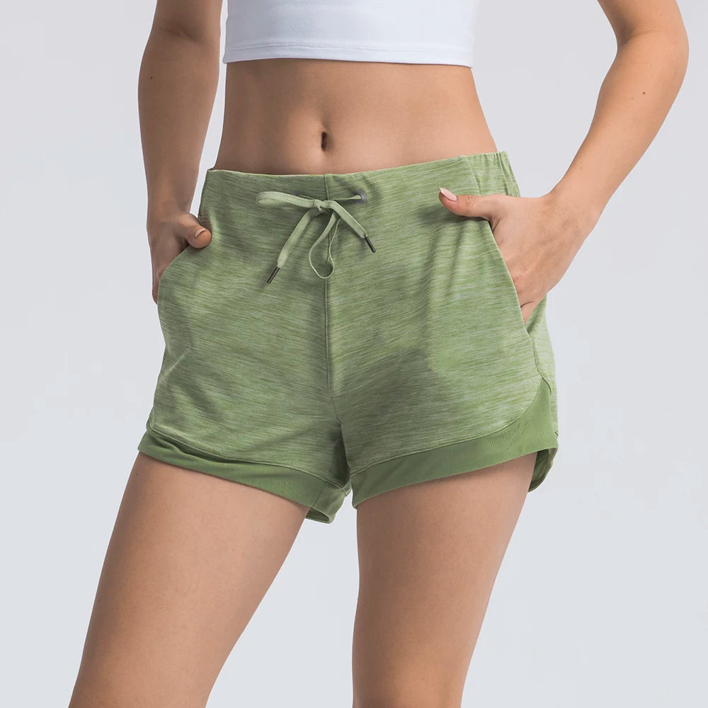 Side Cross Strap Fitness Shorts