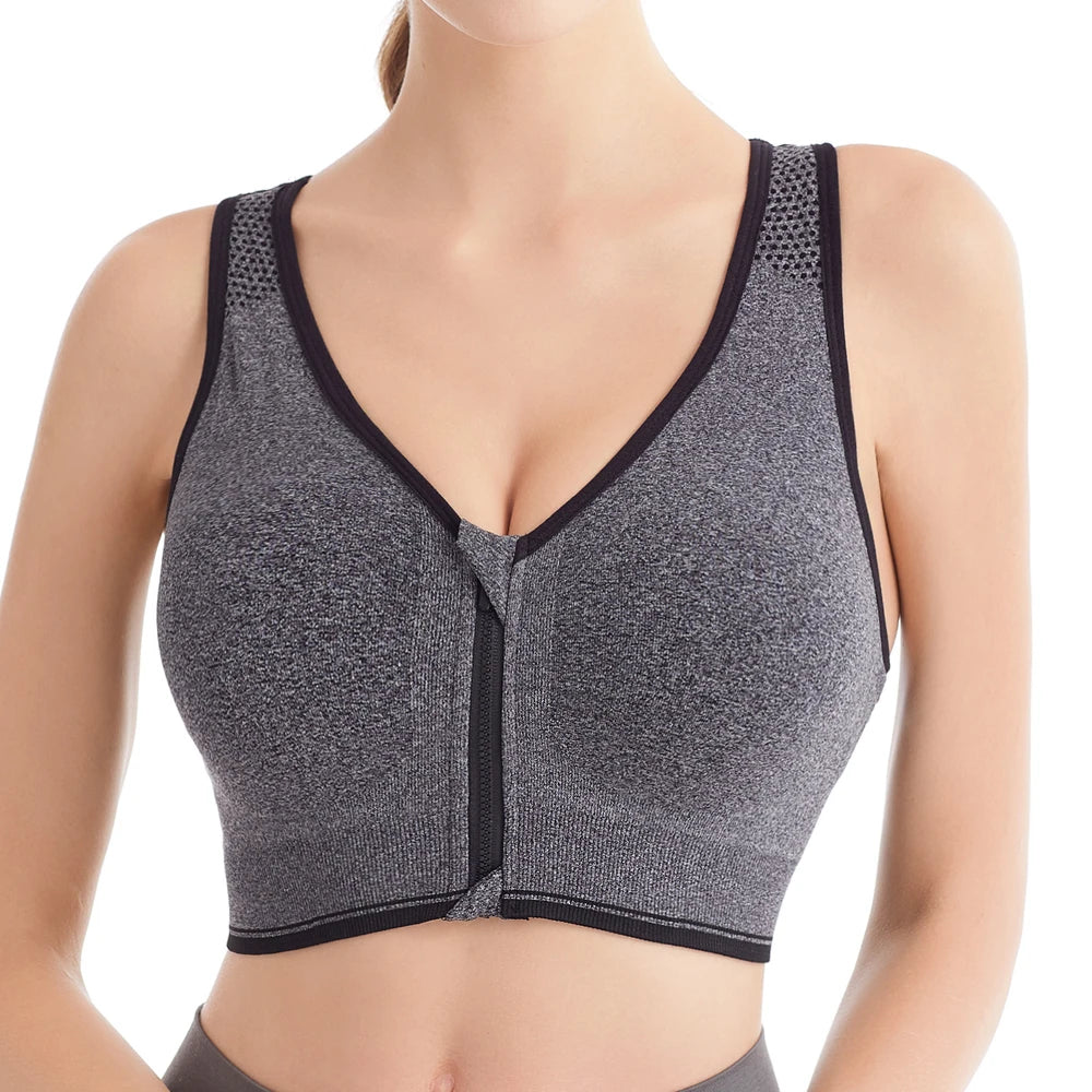 Seamless Push Up Cotton Sports Bra