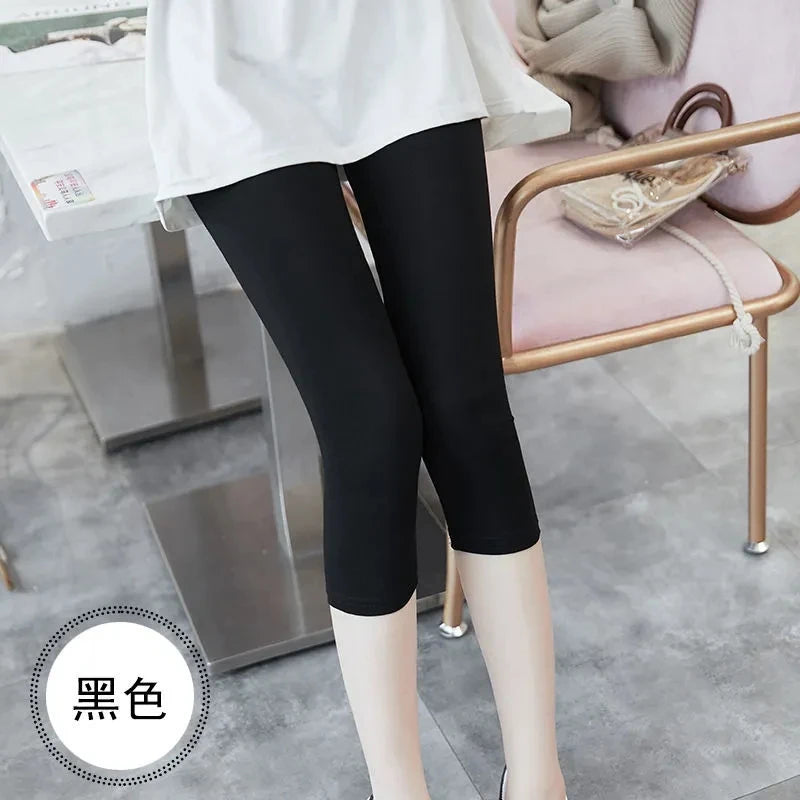 Cotton Stretch Elastic Leggings