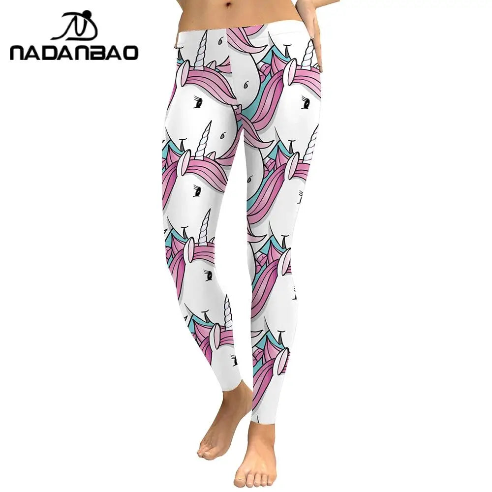 Cute Unicorn Print Leggings