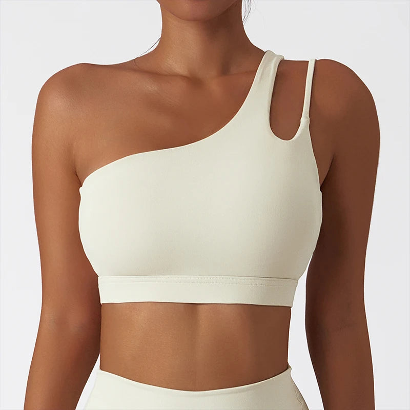 One Shoulder Sports Bra