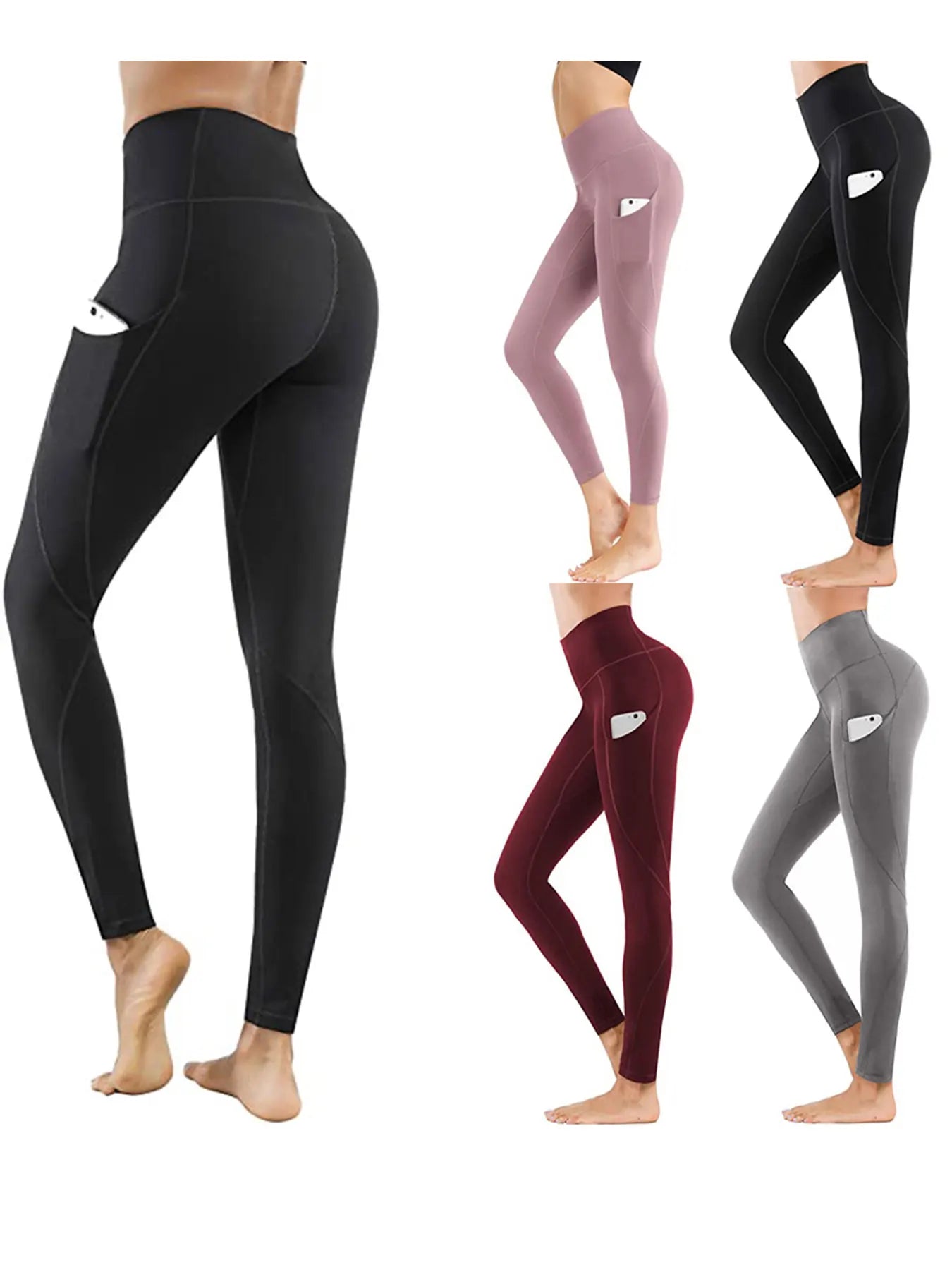 Solid Color Push Up Leggings