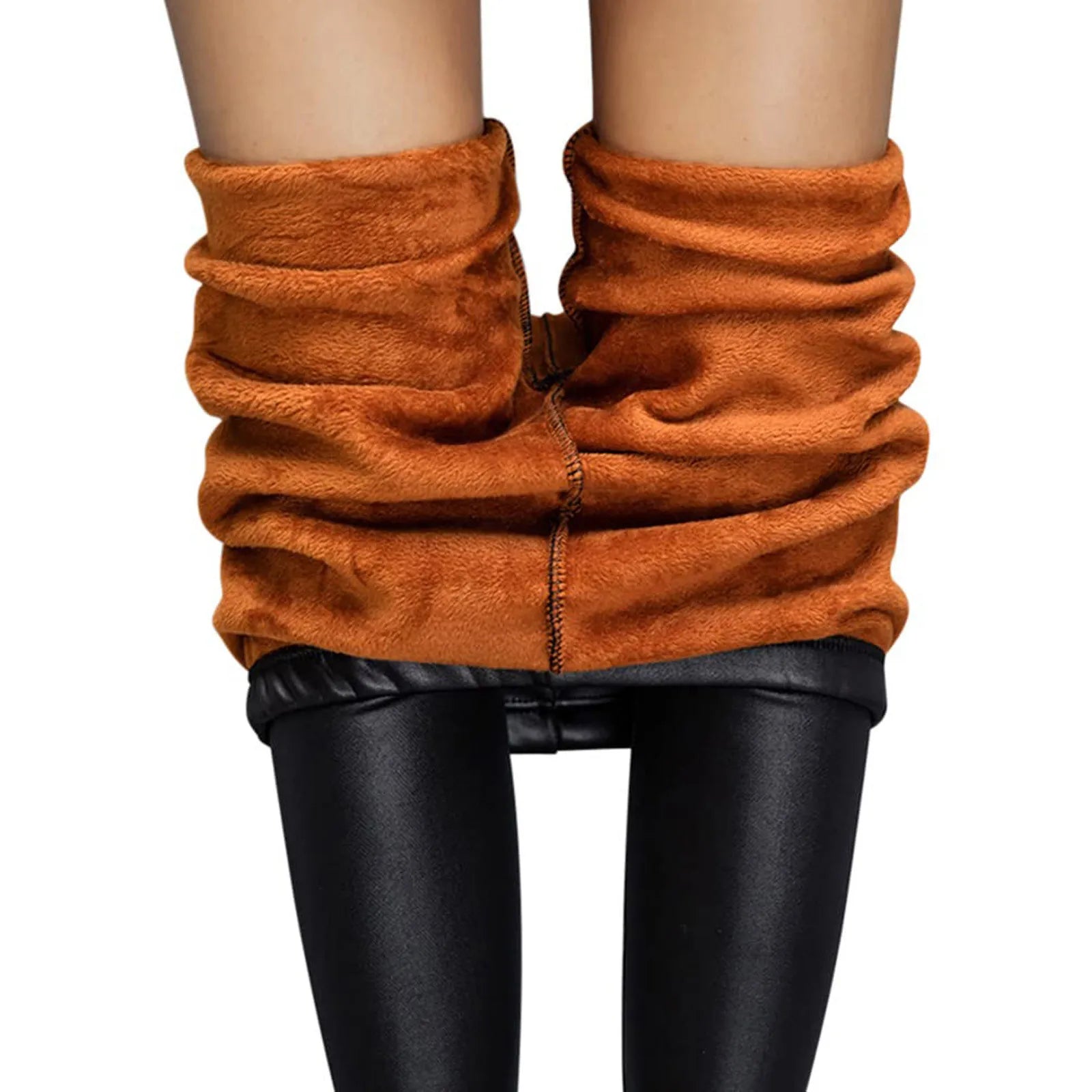 Warm Faux Leather Leggings