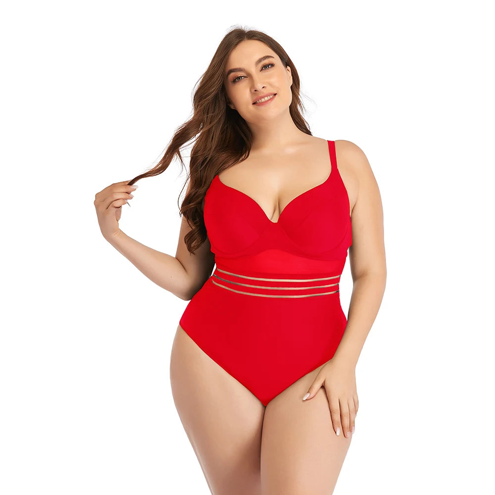 Simple One Piece Swimsuit