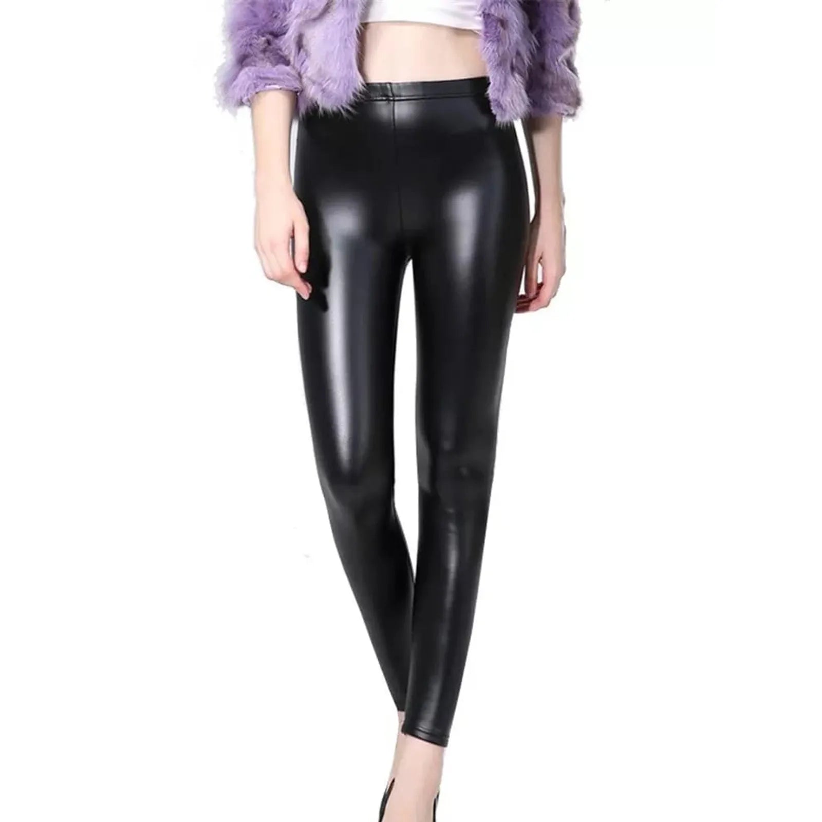 Warm Faux Leather Leggings