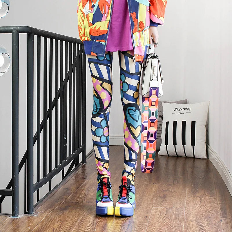 Casual and Colorful Fashion Leggings